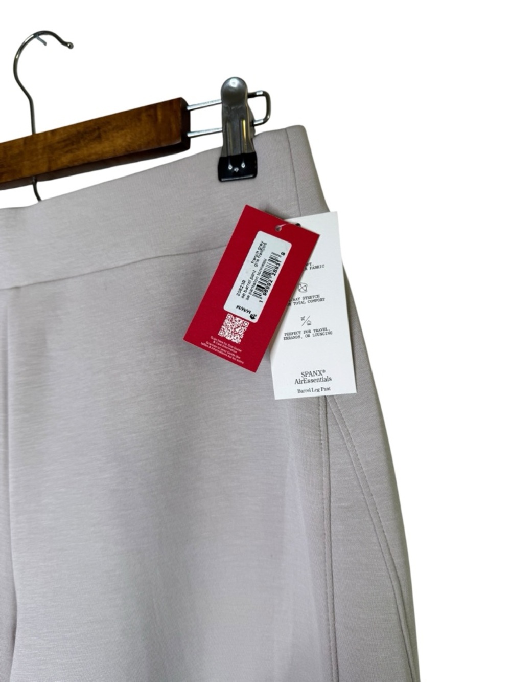 Spanx Air Essentials Barrel Leg Pull On Pants French Grey Casual Comfortable - Picture 3 of 6